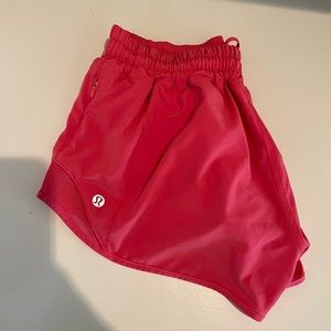 Lululemon hotty hot pink shorts size 6